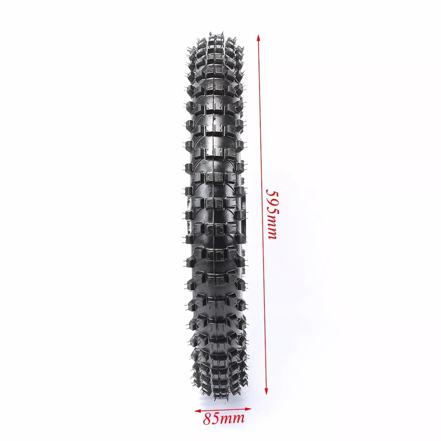 TDPRO Dirt Pit Bike 70/100-17 (2.75x17) 1.6x17 Vorderradreifen mit Schlauch und 15mm Lager für Apollo 125 SSR SDG