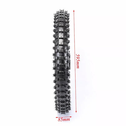 TDPRO Dirt Pit Bike 70/100-17 (2.75x17) 1.6x17 Vorderradreifen mit Schlauch und 15mm Lager für Apollo 125 SSR SDG