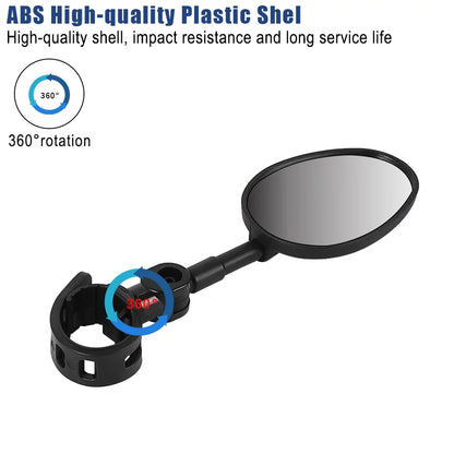 Electric Scooter Rearview Mirror for Xiaomi M365 1S PRO PRO2 MI4 PRO F20 F25 F30 Handlebar Adjustable Rear View Mirrors