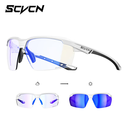 SCVCN Photochromic Cycling Sunglasses UV400 Sports Glasses