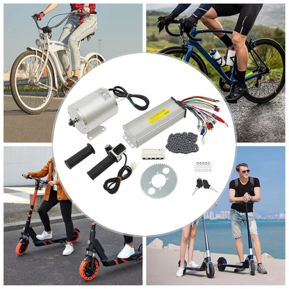 48VDC Elektrofahrrad-Umrüstsatz, kompatibel mit Razor MX650, bürstenloser Motor-Kit mit Controller - professionelles Upgrade-Kit
