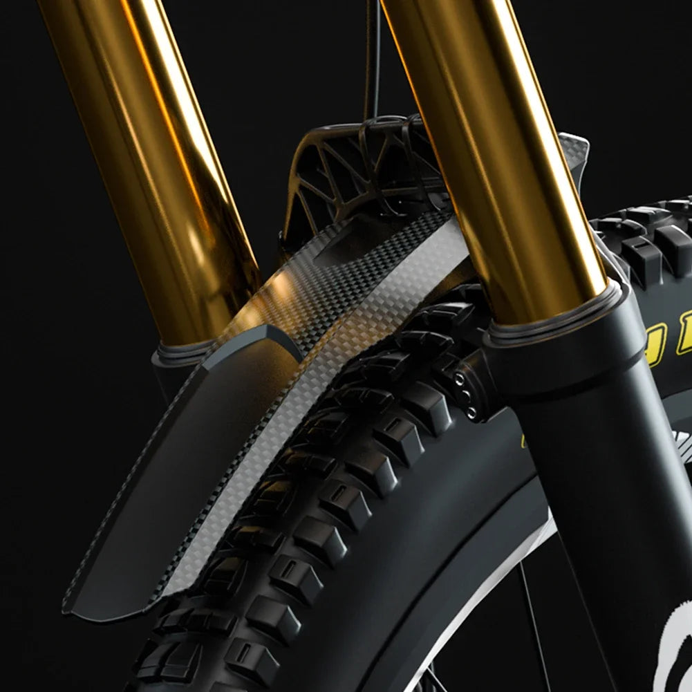 2pcs Hard Shell Front/Rear Tire Carbon Fiber Mudguard