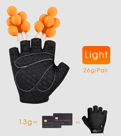 WEST BIKING Kurze Fahrradhandschuhe