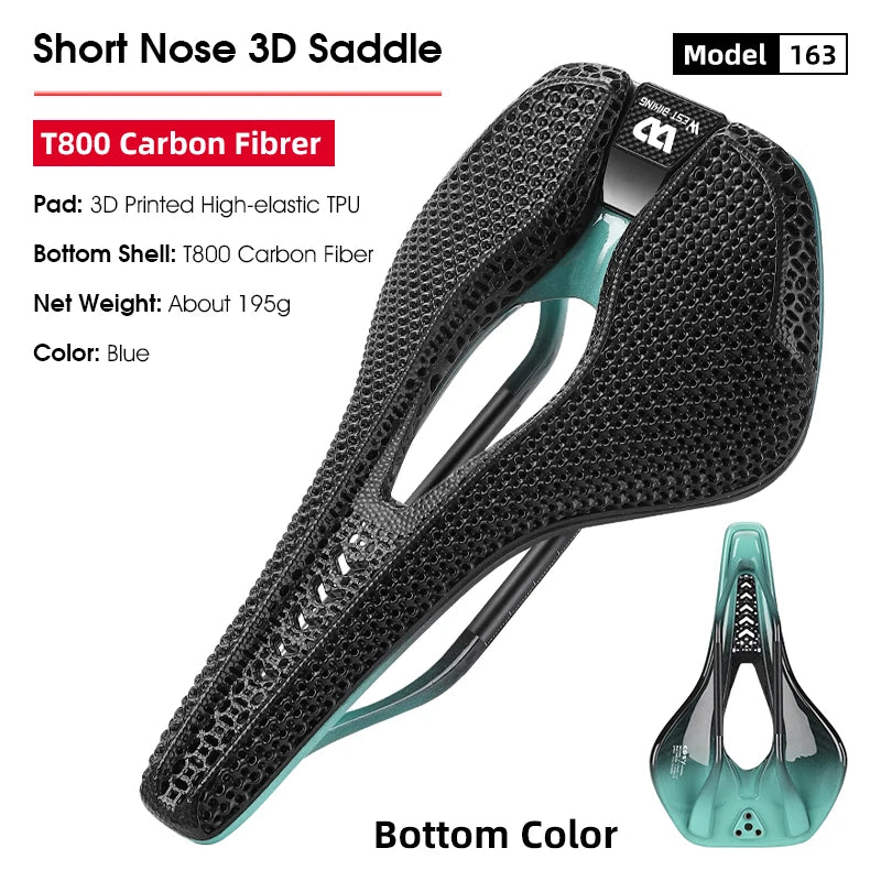 WEST BIKING Ultralight T800 Carbon Fibre Saddle
