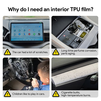 BYD Song Plus Interior TPU Protective Film Kit, 39-Piece Set
