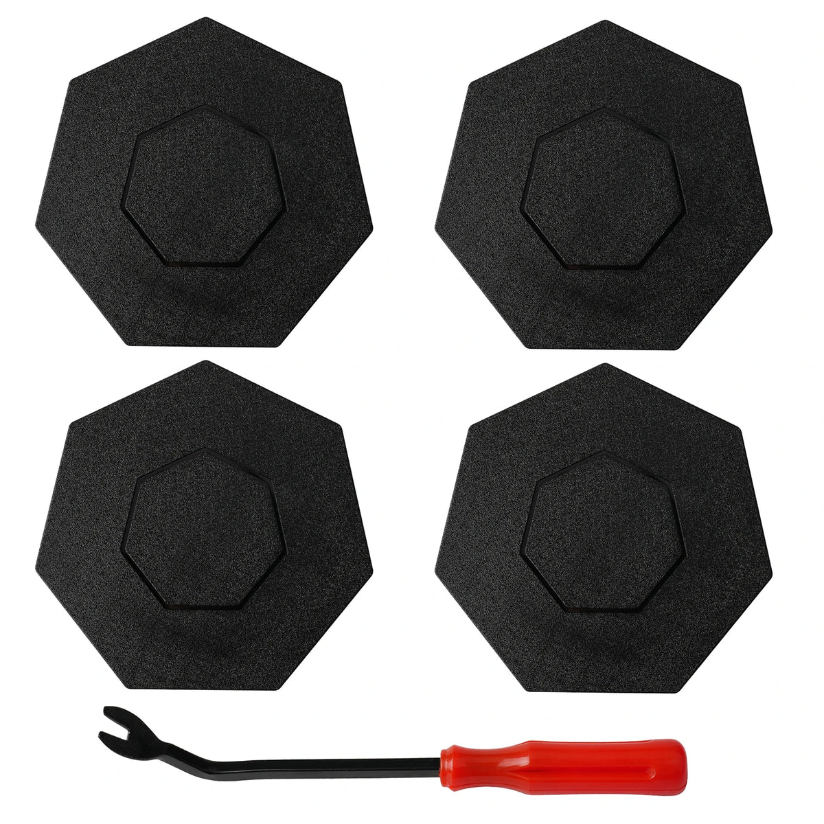 Tesla Cybertruck Matte Black Centre Wheel Caps, 4-Piece Set