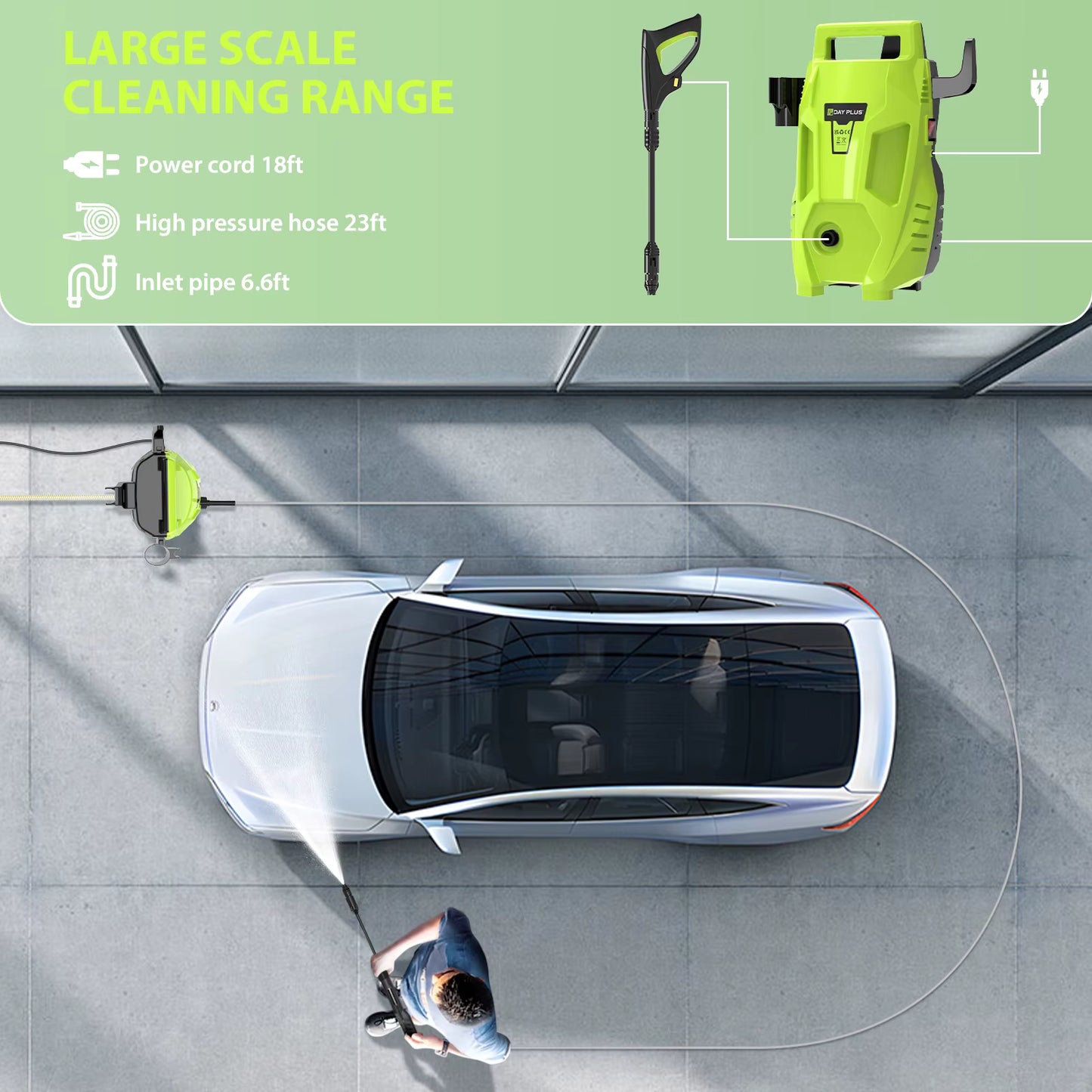 2050 PSI Electric High Pressure Washer