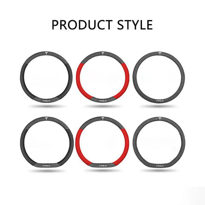 Suede Steering Wheel Cover for Tesla Model 3 / Model Y / Model S / Model X
