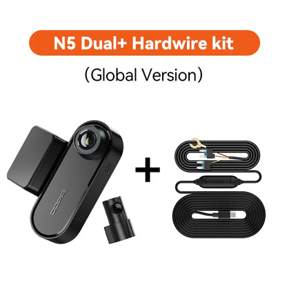 DDPAI N5 Dual 4K Dash Cam with 5GHz WiFi, GPS & AI Radar Parking