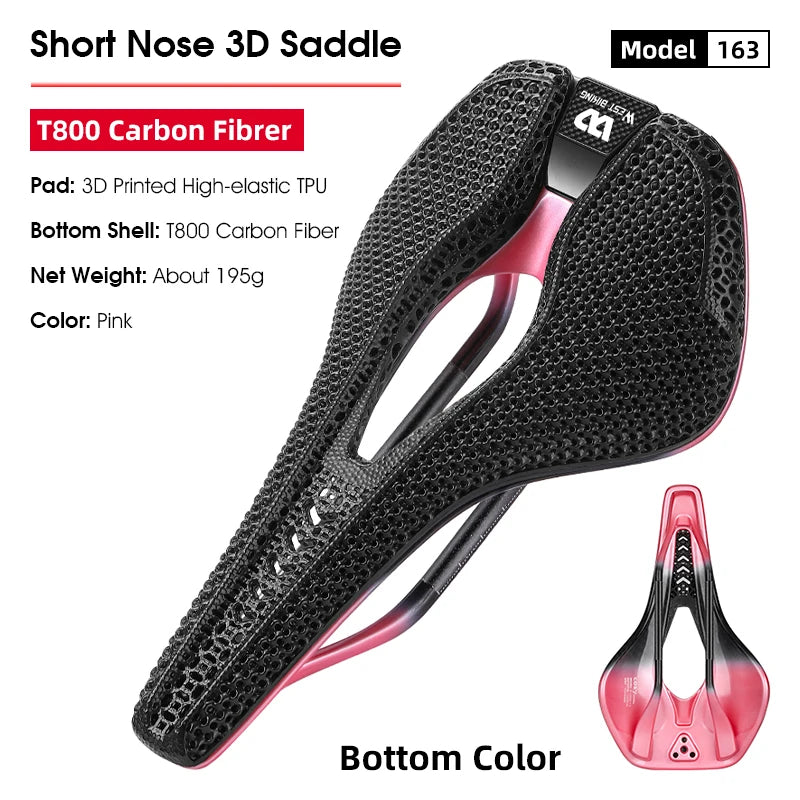 WEST BIKING Ultralight T800 Carbon Fibre Saddle
