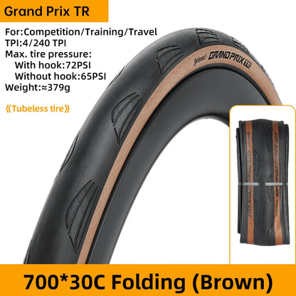 Continental Grand Prix Road Bike Tyre 700 x 25C–32C Folding Clincher