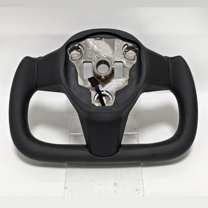 Nappa Leather Racing Yoke Steering Wheel for Tesla Model 3 / Model Y