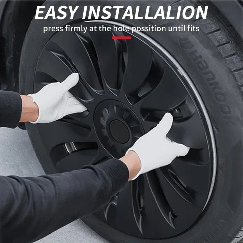 Tesla Model Y 19-Inch Performance Hub Caps 4-Piece Set