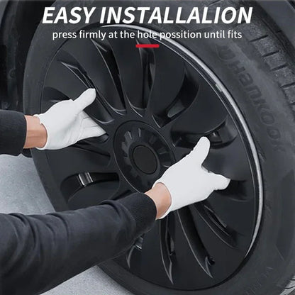 Tesla Model Y 19-Inch Performance Hub Caps 4-Piece Set