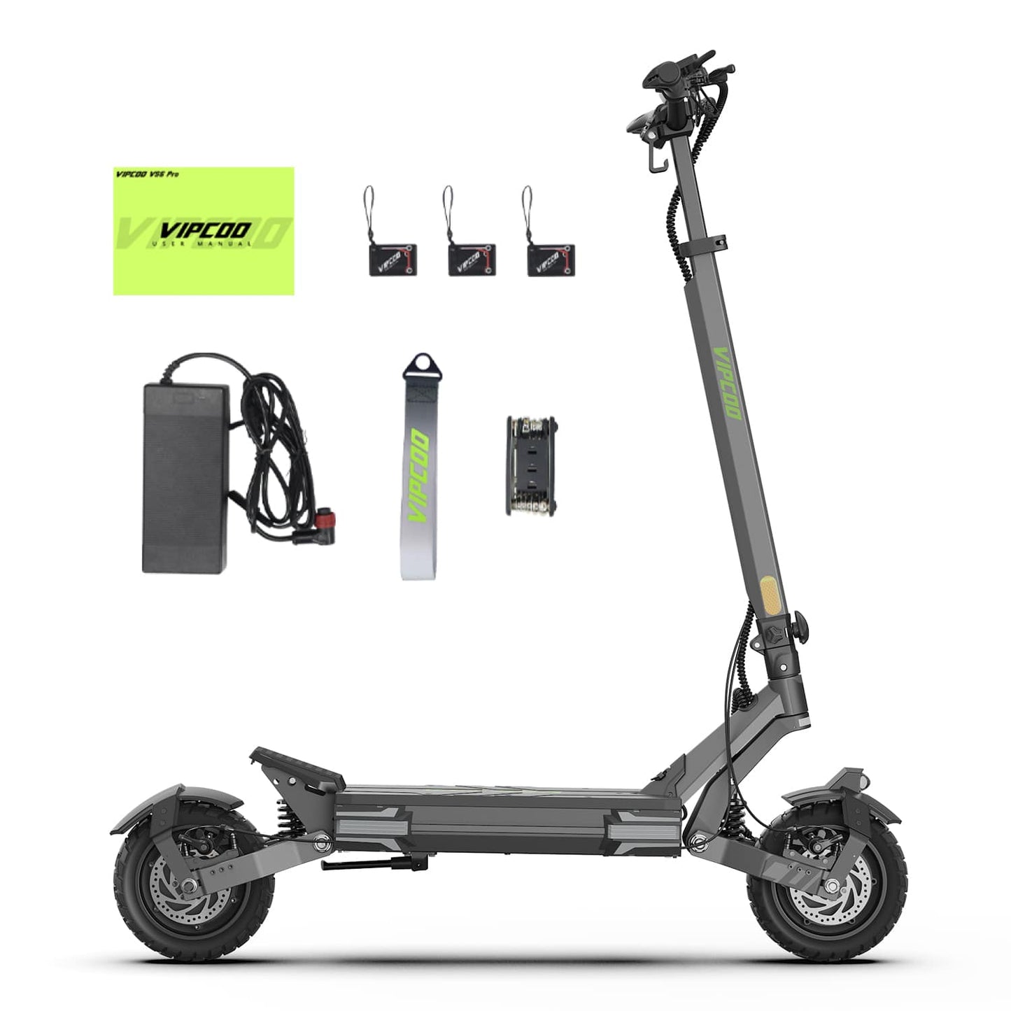 VIPCOO VS6 Pro Dual-Motor klappbarer Elektroroller