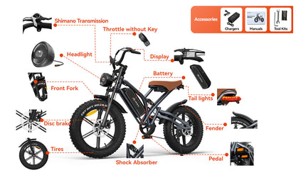 JANSNO X50 Mountain E-Bike