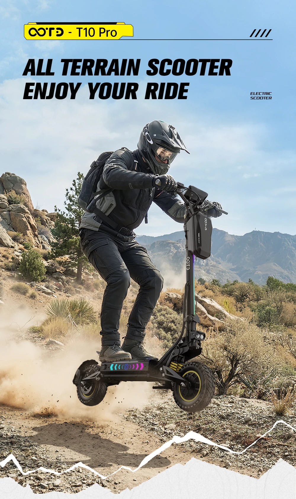 OOTD T10 Pro Klappbarer Elektroroller