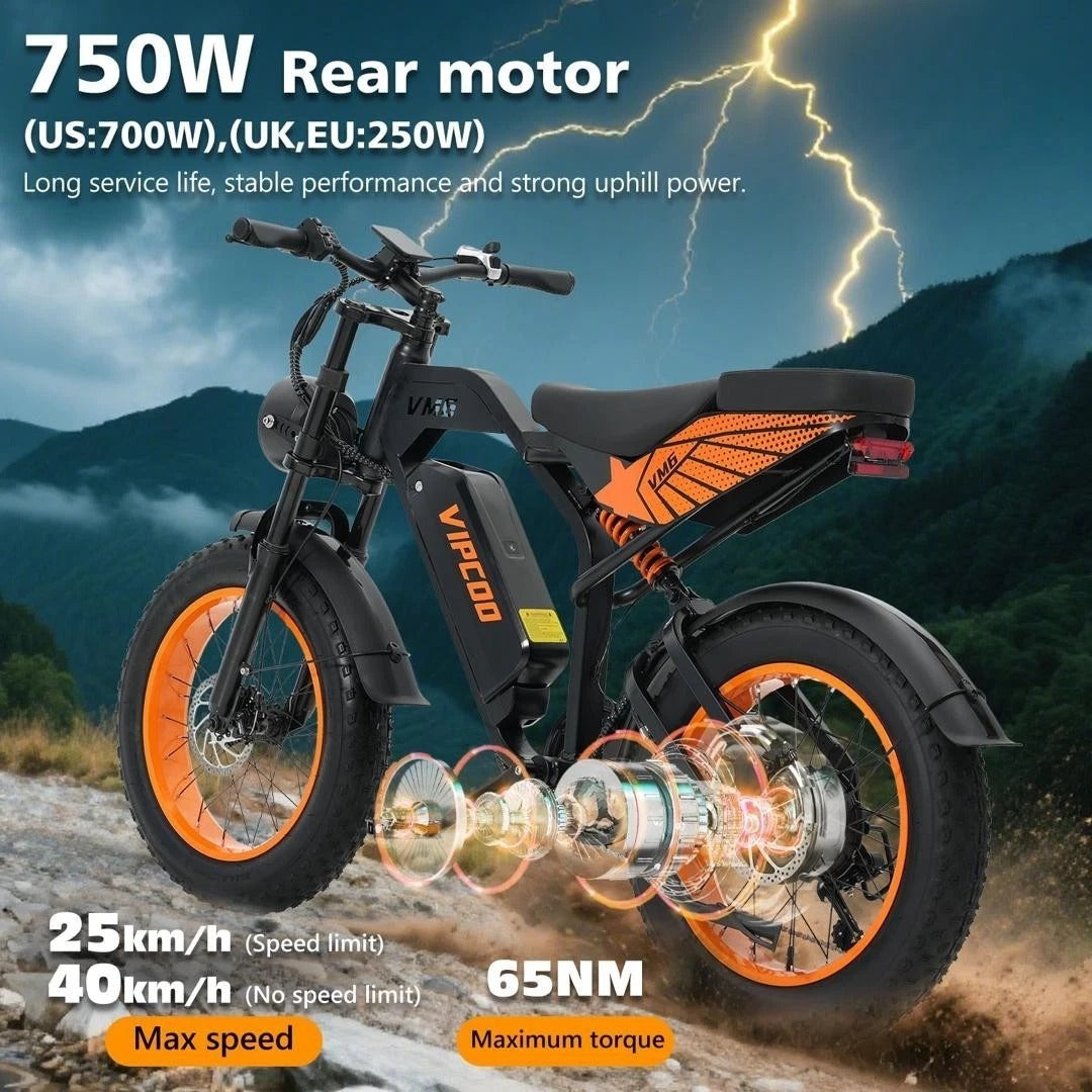 VIPCOO VM6 Fat Tyre Elektrofahrrad