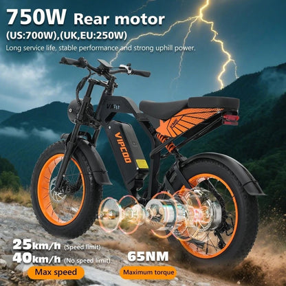 VIPCOO VM6 Fat Tyre Elektrofahrrad