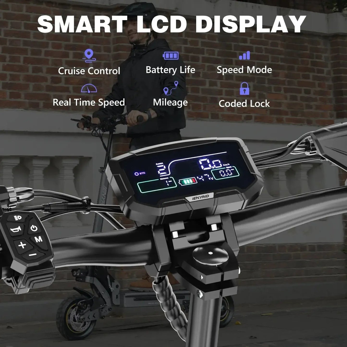 iENYRID S1 faltbarer Offroad-Elektroroller