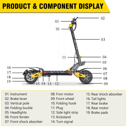 iENYRID ES60 Dual Motor Folding Electric Scooter
