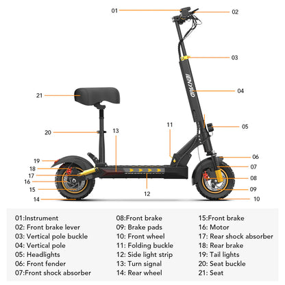iENYRID M4 PRO S+ Klappbarer Elektroroller