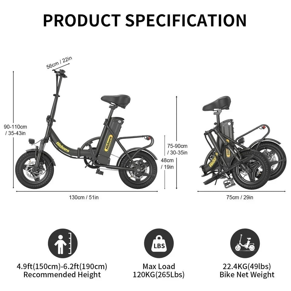 HIDOES C5 Klapp-E-Bike
