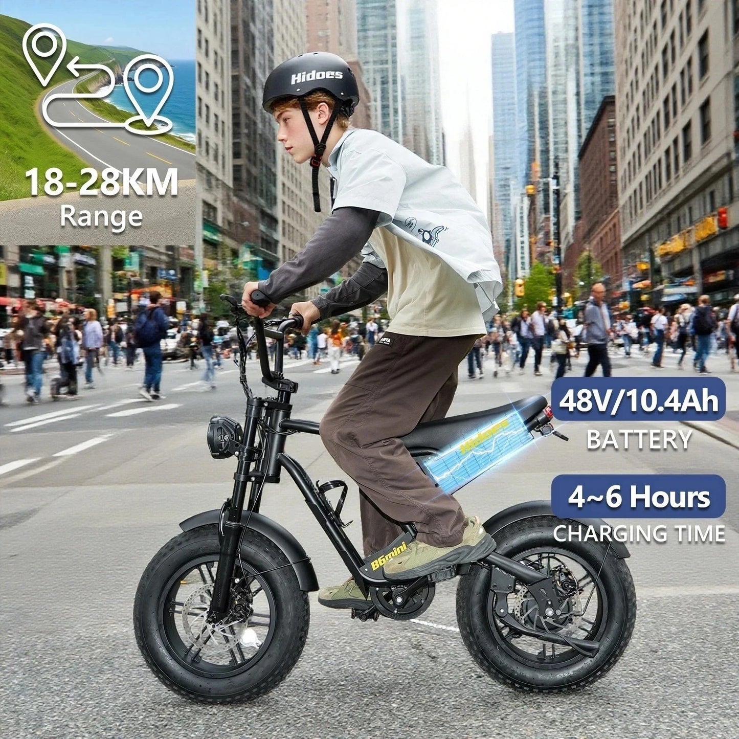 HIDOES B6 Mini-Elektrofahrrad