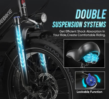SAMEBIKE LOTDM200-II Elektro-Faltrad mit hohem Drehmoment