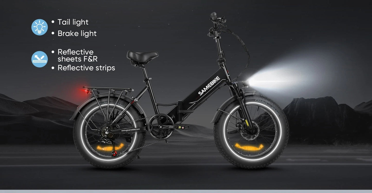 SAMEBIKE LOTDM200-II Elektro-Faltrad mit hohem Drehmoment