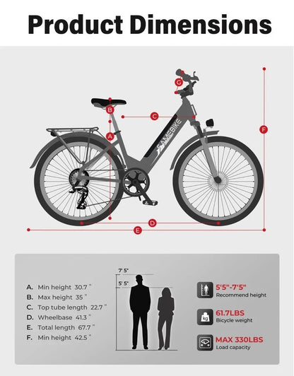 SAMEBIKE RS-A01 Pro-T Urban E-Bike