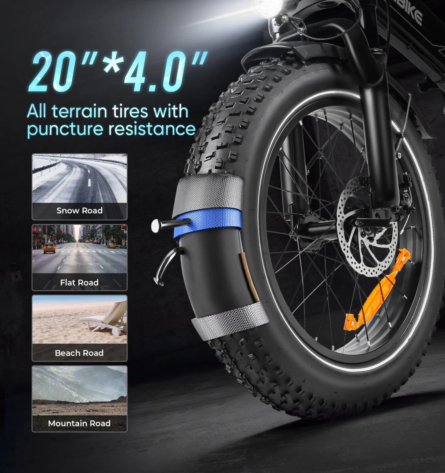SAMEBIKE LOTDM200-II Elektro-Faltrad mit hohem Drehmoment