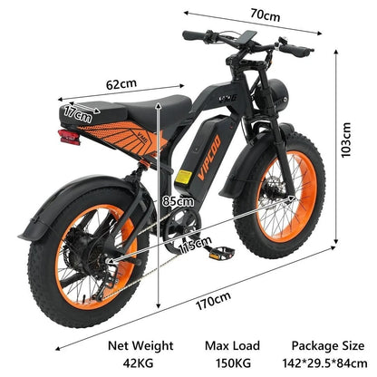 VIPCOO VM6 Fat Tyre Elektrofahrrad